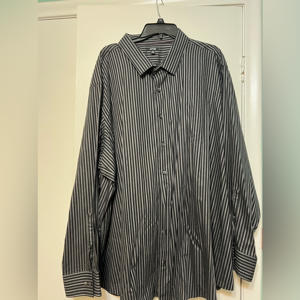 Apt. 9 big and tall stripped button up dress shirt.